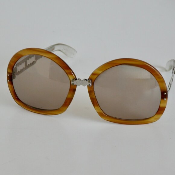 Vintage 1960\'s Brevettato Baruffaldi Tortoise Sunglasses Italy Frames main image 5